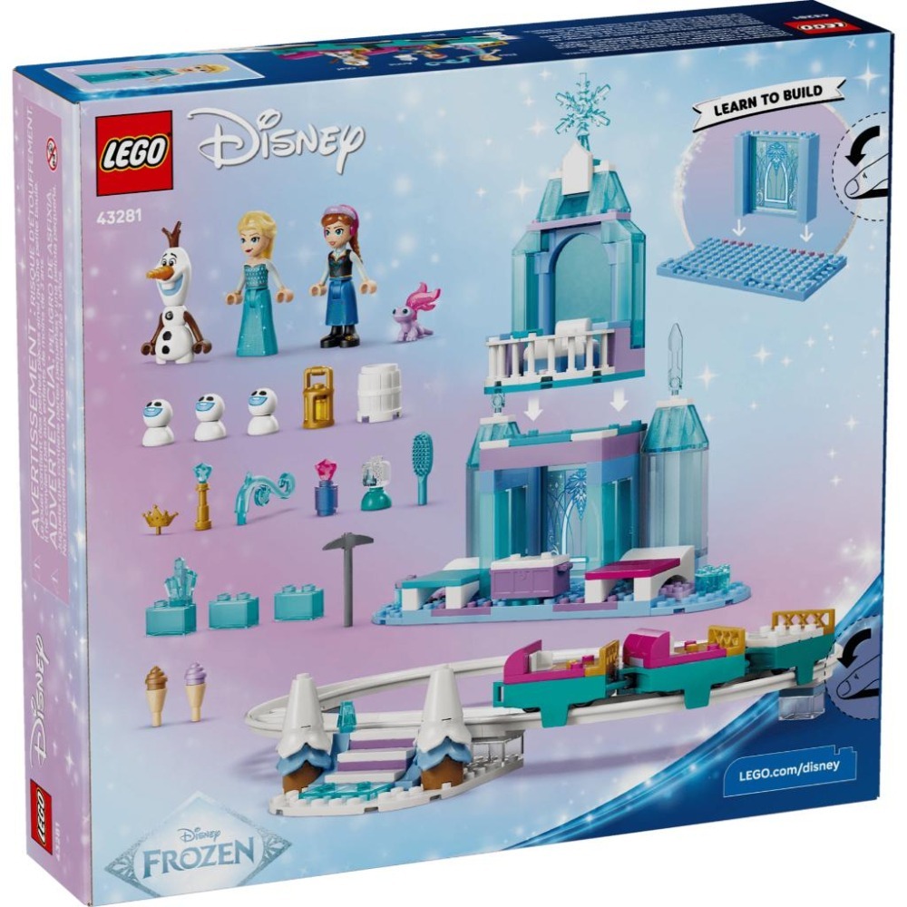［想樂］全新 樂高 LEGO 43281 DISNEY 迪士尼 冰雪奇緣 艾莎的冰雪城堡和雪橇大冒險-細節圖2