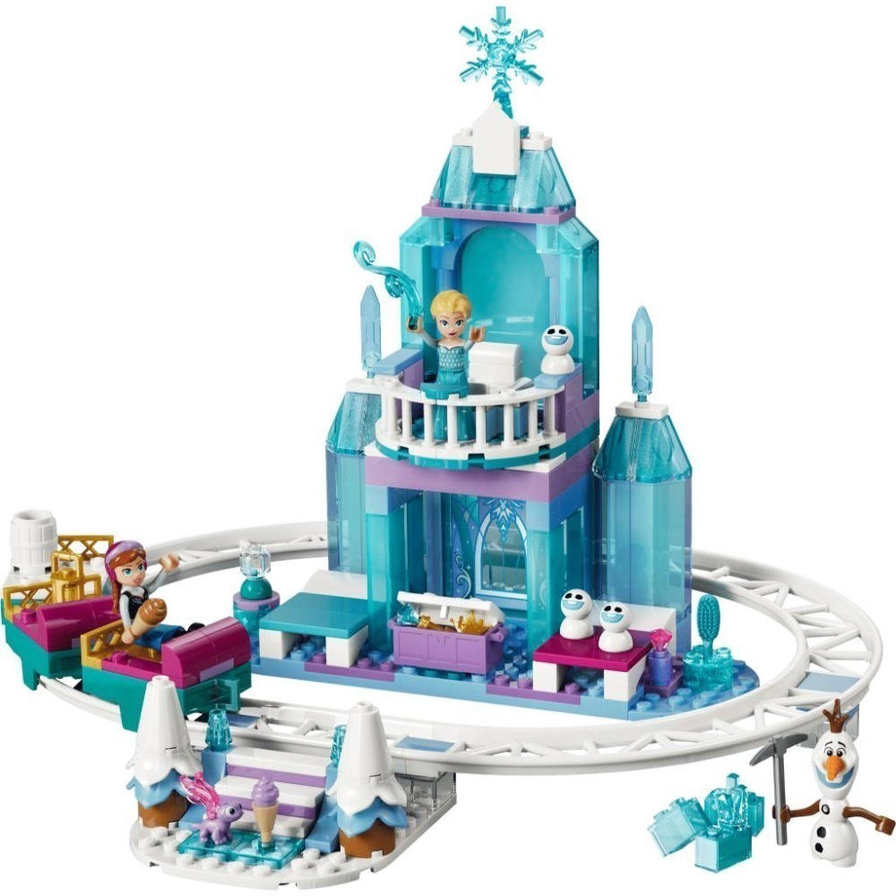 ［想樂］全新 樂高 LEGO 43281 DISNEY 迪士尼 冰雪奇緣 艾莎的冰雪城堡和雪橇大冒險-細節圖3