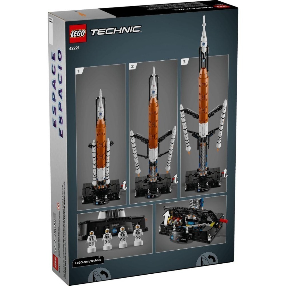 ［想樂］全新 樂高 LEGO 42221 Technic 科技 NASA Artemis 太空發射系統火箭-細節圖2