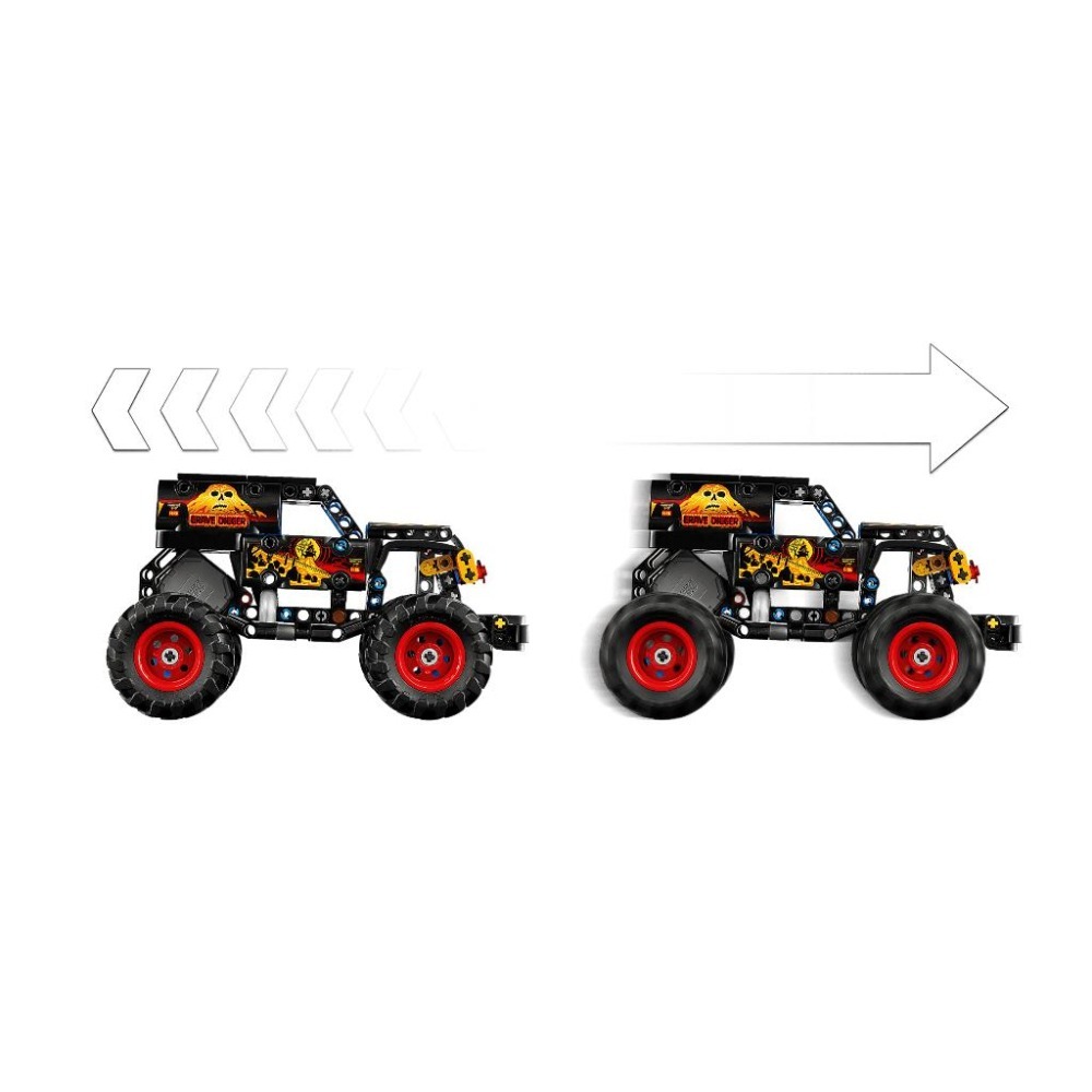 ［想樂］全新 樂高 LEGO 42219 Technic 科技 Monster Jam Grave Digger 火與冰-細節圖6