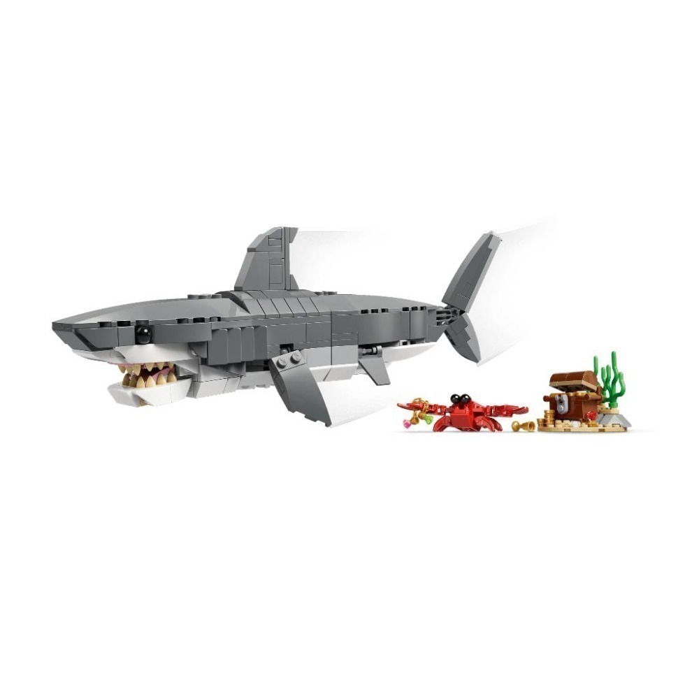［想樂］全新 樂高 LEGO 31381 Creator 三合一 凶猛鯊魚和寶箱-細節圖5