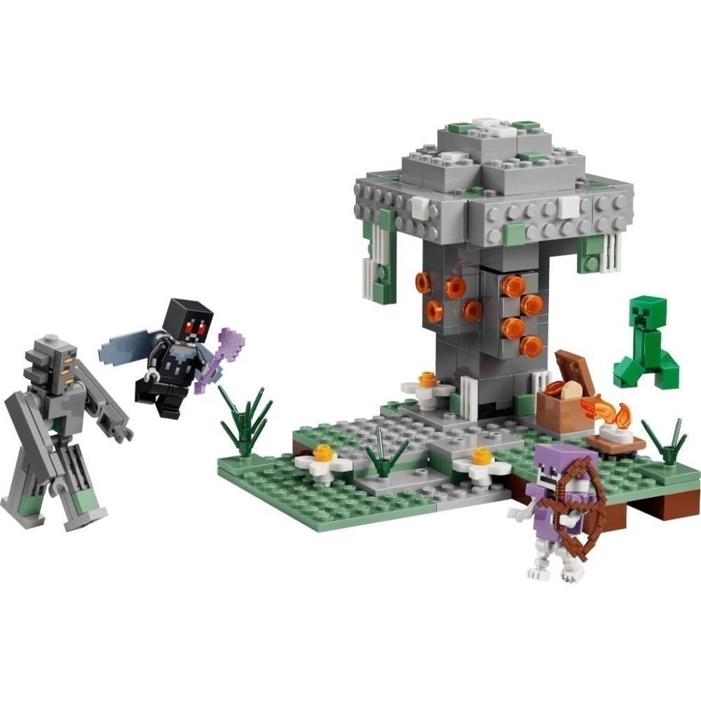 ［想樂］全新 樂高 LEGO 21586 Minecraft 創世神 蒼白花園 (盒損)-細節圖3