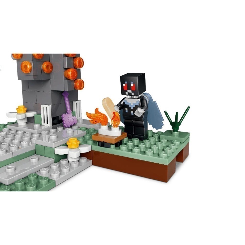 ［想樂］全新 樂高 LEGO 21586 Minecraft 創世神 蒼白花園 (盒損)-細節圖6
