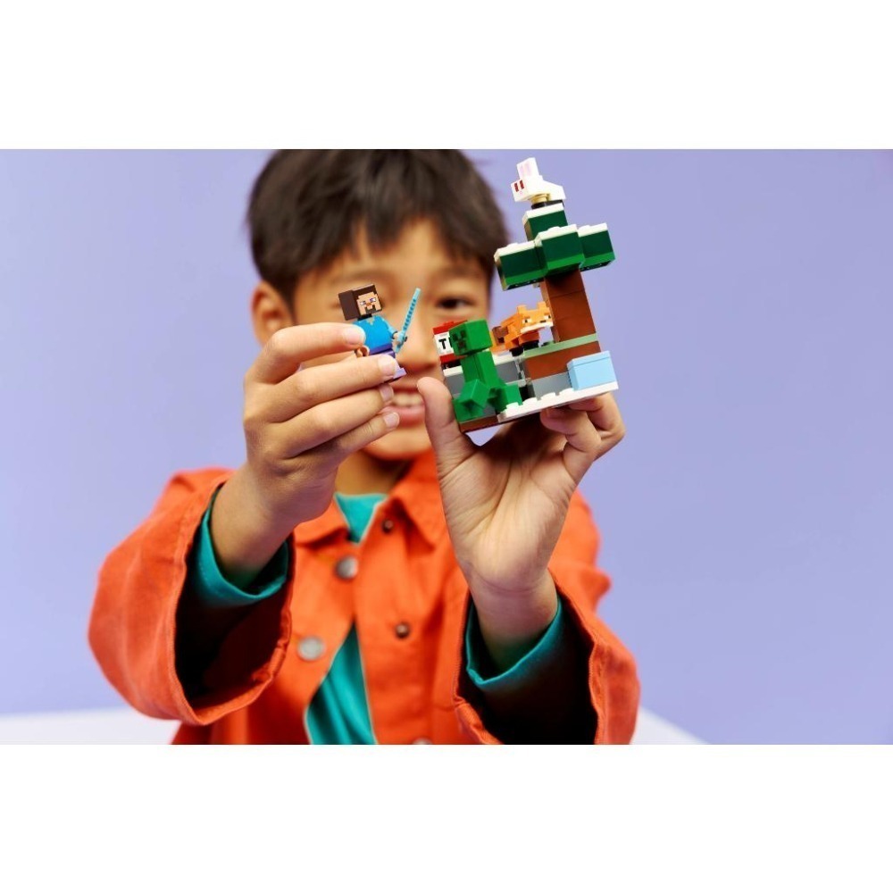 ［想樂］全新 樂高 LEGO 21583 Minecraft 創世神 史提夫的針葉林地大冒險-細節圖6