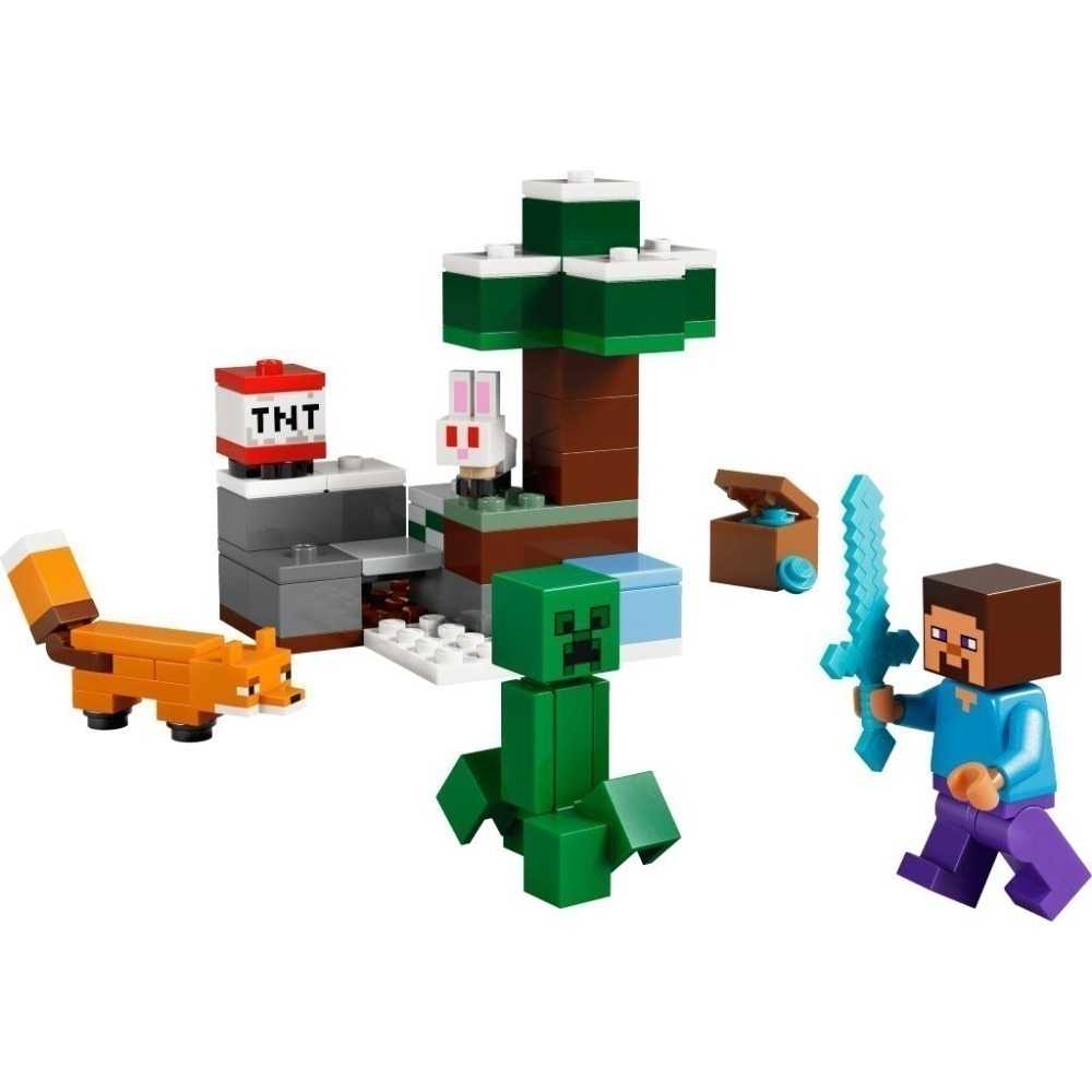 ［想樂］全新 樂高 LEGO 21583 Minecraft 創世神 史提夫的針葉林地大冒險-細節圖3