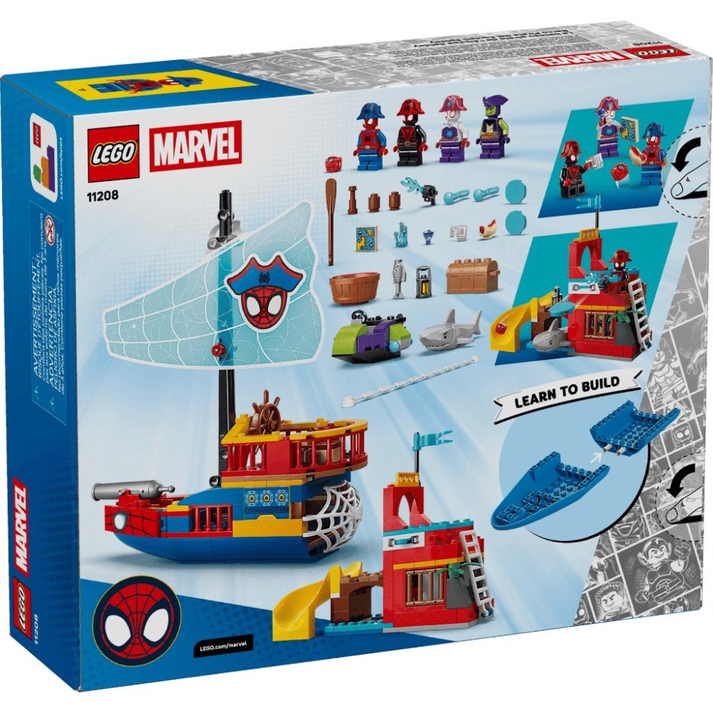 ［想樂］全新 樂高 LEGO 11208 Marvel 漫威 蜘蛛小隊海盜船-細節圖2