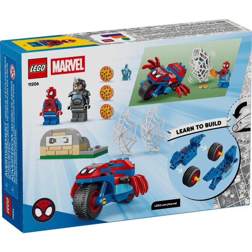 ［想樂］全新 樂高 LEGO 11206 Marvel 漫威 蜘蛛人騎摩托車大戰犀牛人-細節圖2