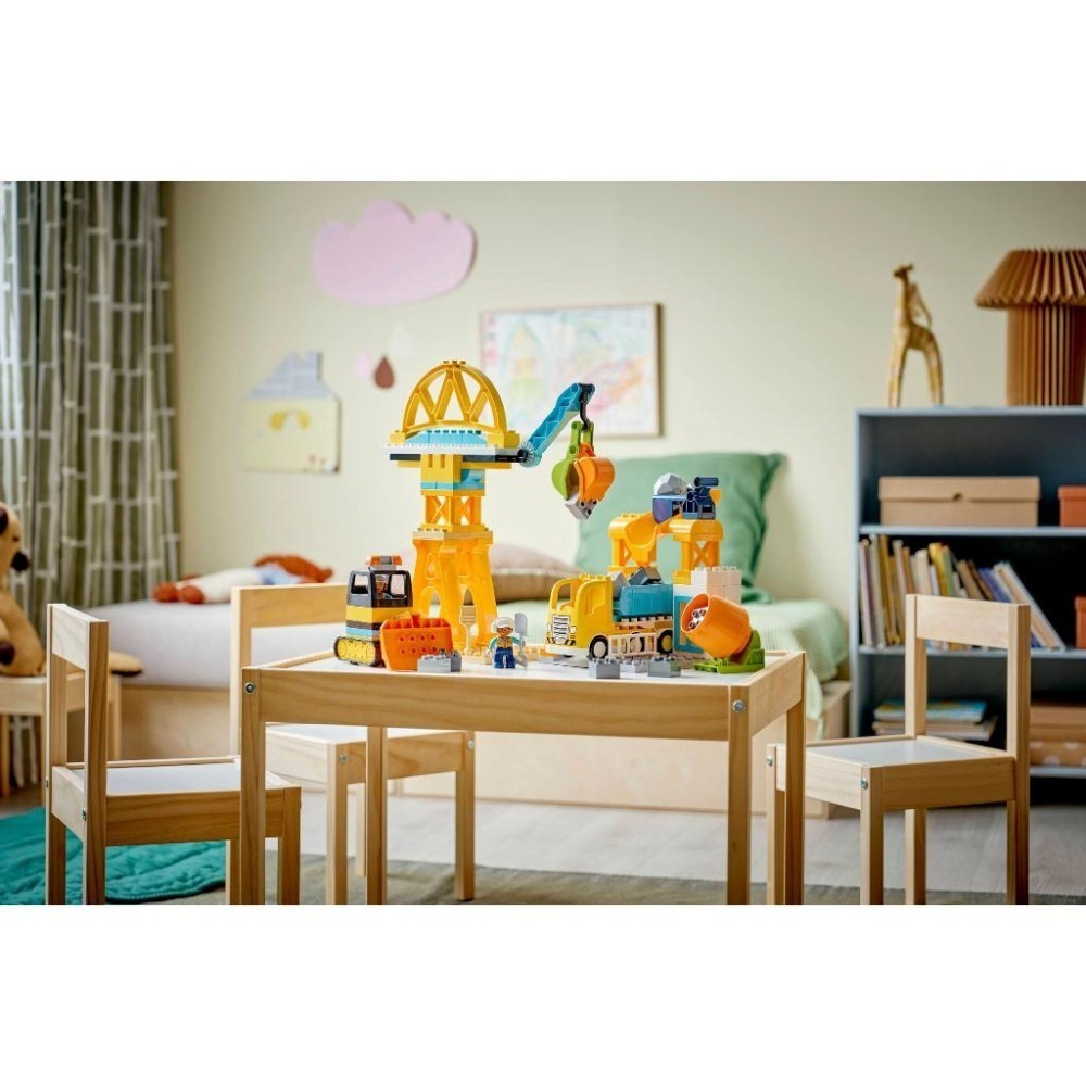 ［想樂］全新 樂高 LEGO 10476 DUPLO 得寶 3 合 1 工地和車輛-細節圖9