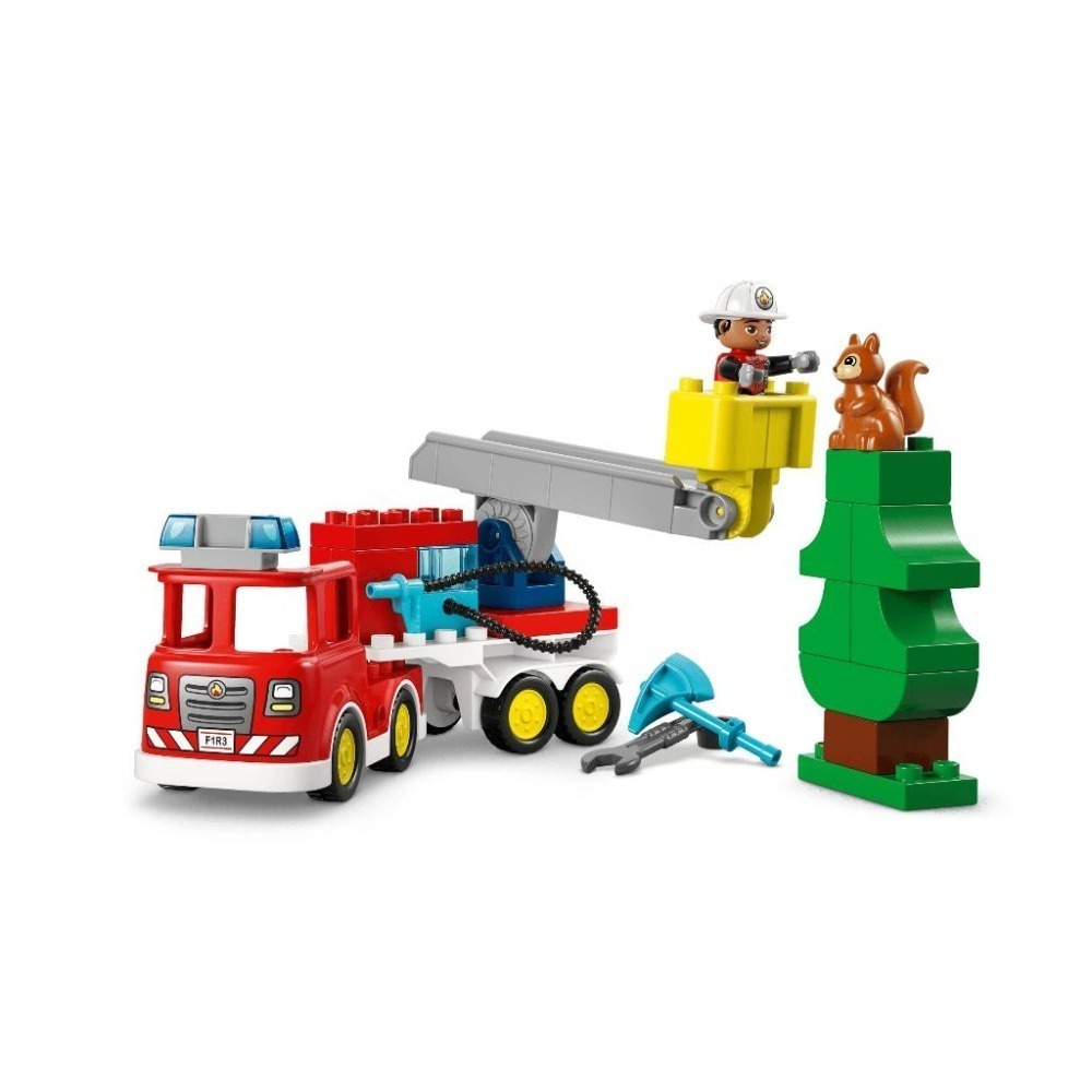 ［想樂］全新 樂高 LEGO 10473 DUPLO 得寶 附水管消防車和消防員-細節圖7