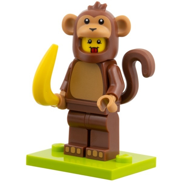 ［想樂］全新 樂高 LEGO 71051 4 猴子 扮裝人偶 第 28 代人偶 動物裝扮 Minifigures-細節圖2