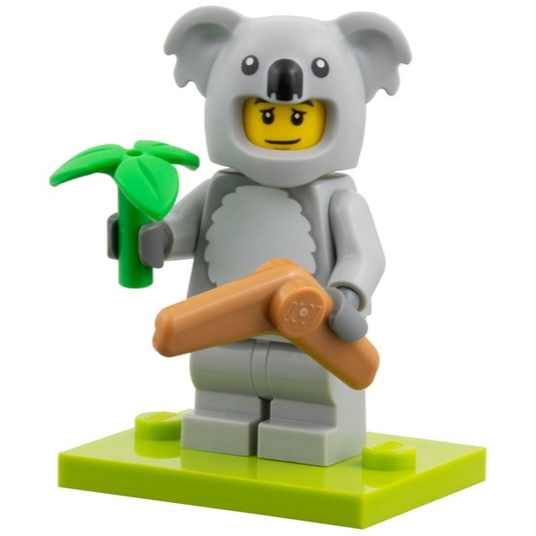 ［想樂］全新 樂高 LEGO 71051 6 無尾熊 扮裝人偶 第 28 代人偶 動物裝扮 Minifigures-細節圖2