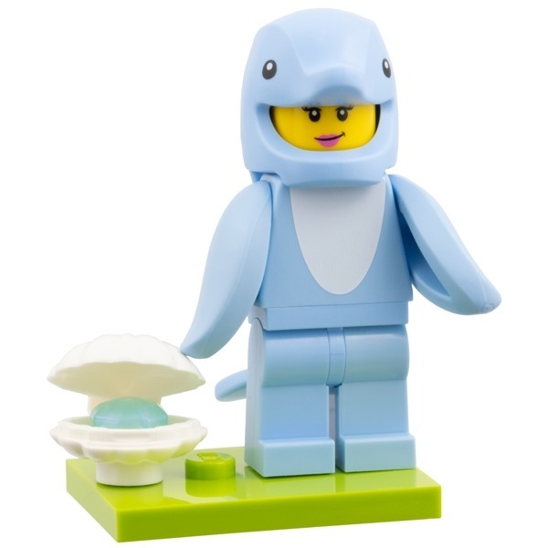 ［想樂］全新 樂高 LEGO 71051 9 海豚 扮裝人偶 第 28 代人偶 動物裝扮 Minifigures-細節圖2