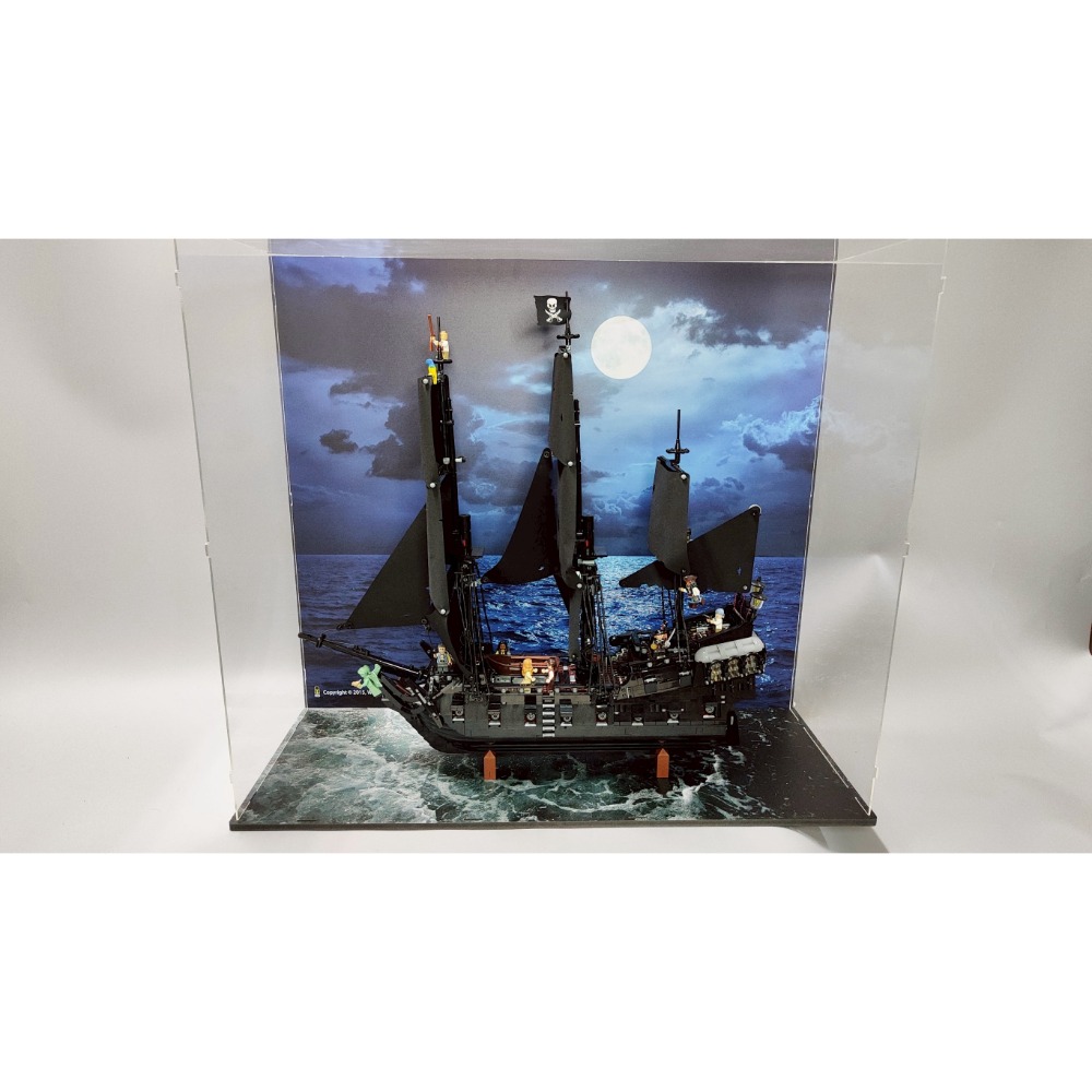 ［想樂］ [不含積木]  WBS 樂光 10365 黑珍珠 專用燈組 紙片燈 樂光燈 專用防塵盒 展示盒 壓克力-規格圖7