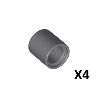 ［想樂］『零件』 全新 樂高 LEGO 科技連接 18654 黑色 深灰色-規格圖3