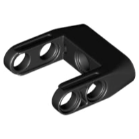 ［想樂］『零件』 全新 樂高 LEGO 科技連接 87408 黑色 (一包2入)-細節圖2