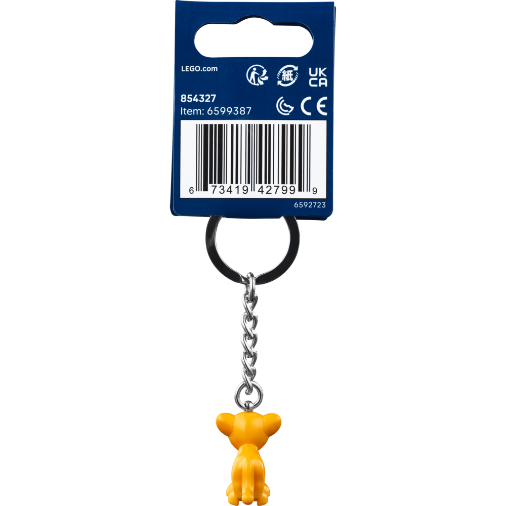 ［想樂］『鑰匙圈』全新 樂高 LEGO 854327 迪士尼 《獅子王》 辛巴 鑰匙圈-細節圖2