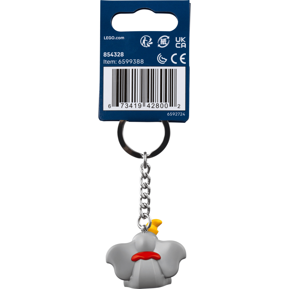 ［想樂］『鑰匙圈』全新 樂高 LEGO 854328 迪士尼 《小飛象》 呆寶 鑰匙圈-細節圖2