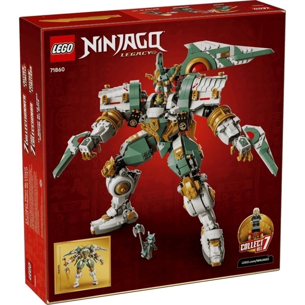 ［想樂］全新 樂高 LEGO 71860 Ninjago 忍者 勞埃德的鈦機械人 15 週年紀念版-細節圖2