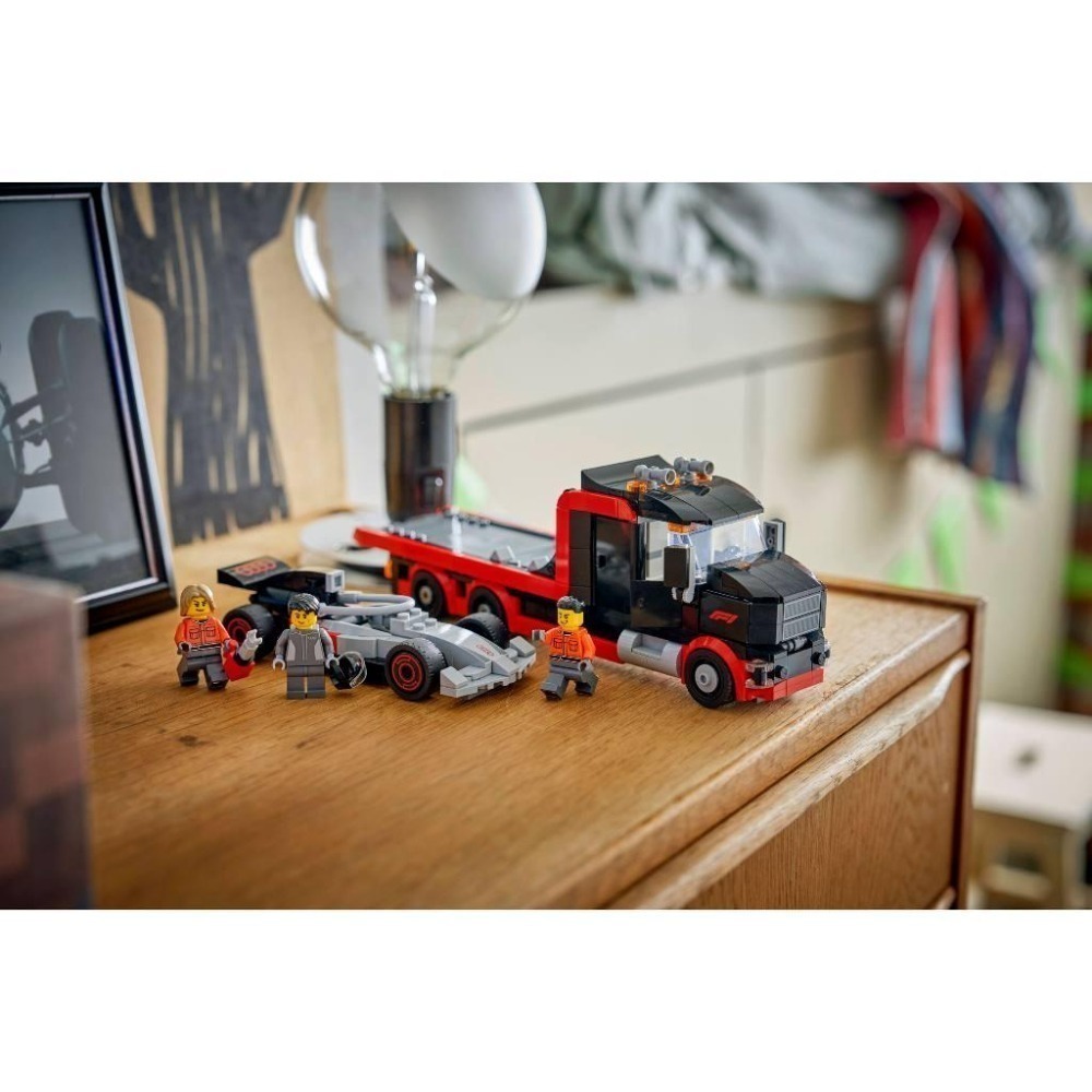 ［想樂］全新 樂高 LEGO 60493 City 城市 F1展示用卡車與 Audi F1 賽車 (盒損)-細節圖9