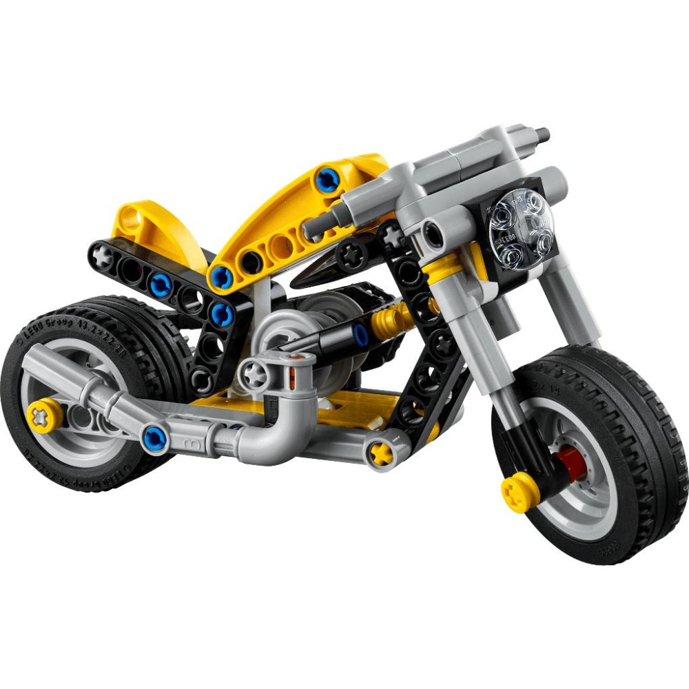 ［想樂］全新 樂高 LEGO 42225 Technic 科技 黃色摩托車-細節圖3