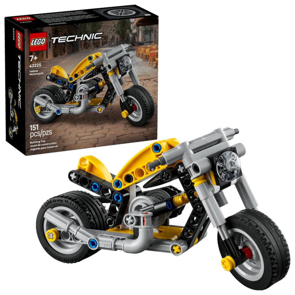 ［想樂］全新 樂高 LEGO 42225 Technic 科技 黃色摩托車-細節圖5