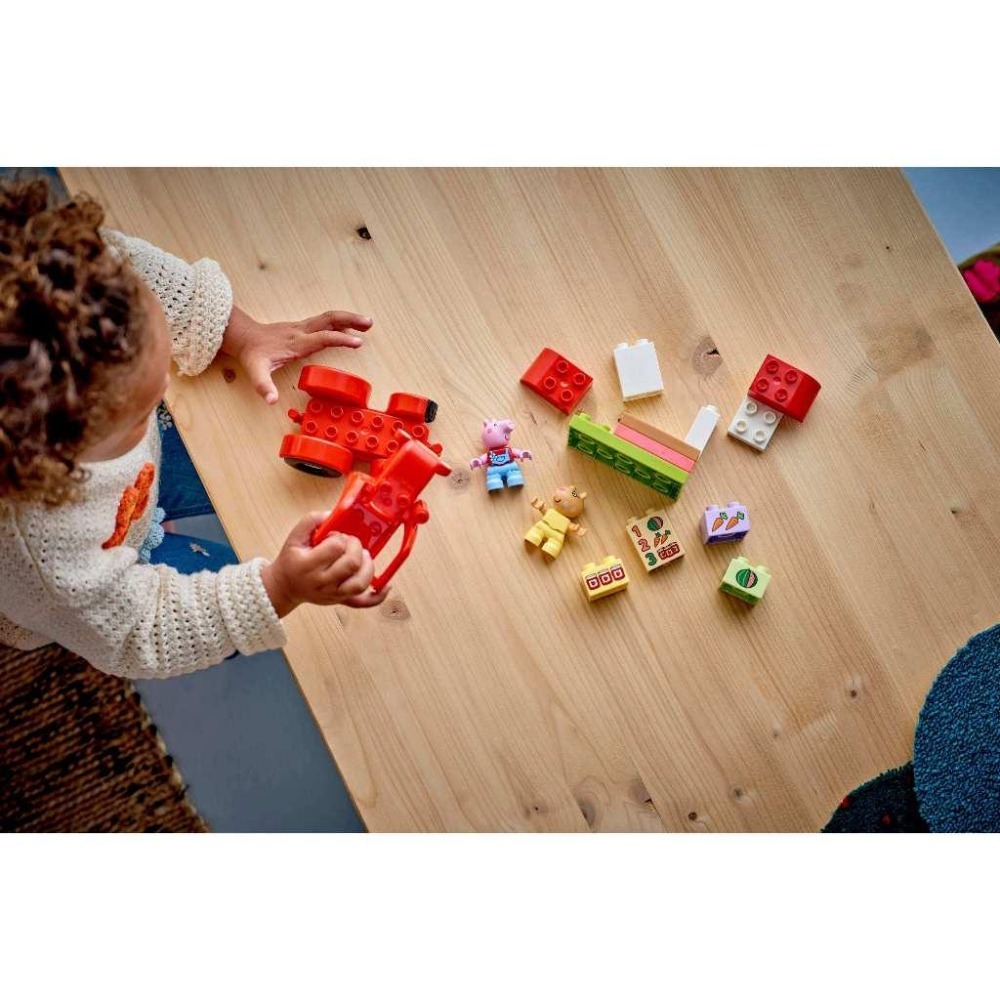 ［想樂］全新 樂高 LEGO 10468 Duplo 得寶 佩佩豬 拖拉機和市集-細節圖4