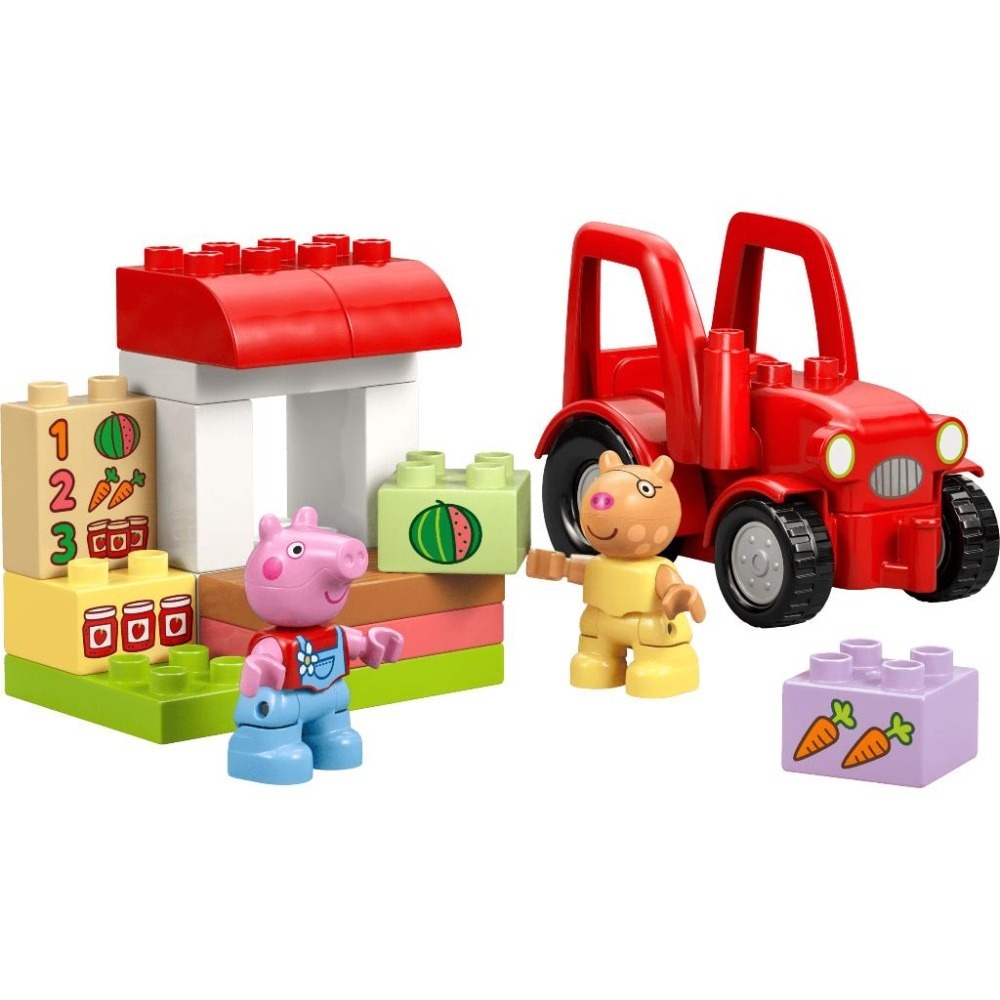 ［想樂］全新 樂高 LEGO 10468 Duplo 得寶 佩佩豬 拖拉機和市集-細節圖3