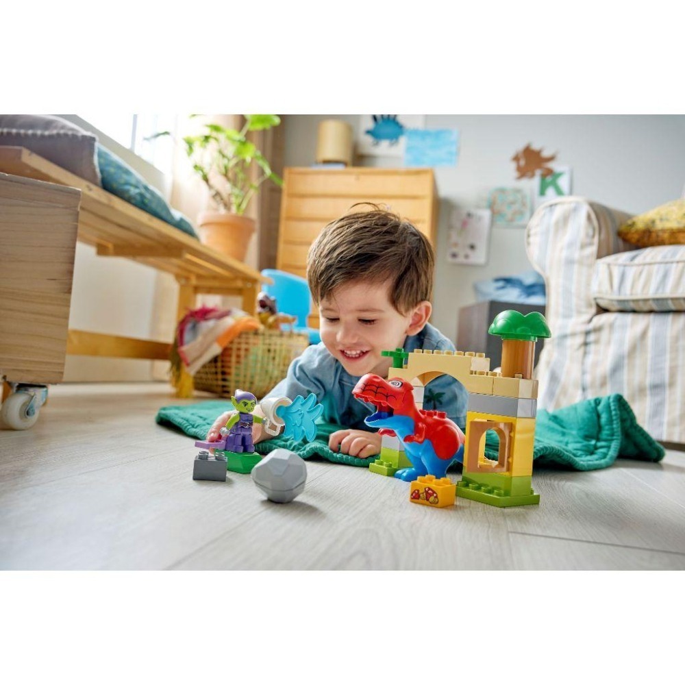 ［想樂］全新 樂高 LEGO 10463 Duplo 得寶 Dinosaur Spidey-Rex 大戰綠惡魔-細節圖6