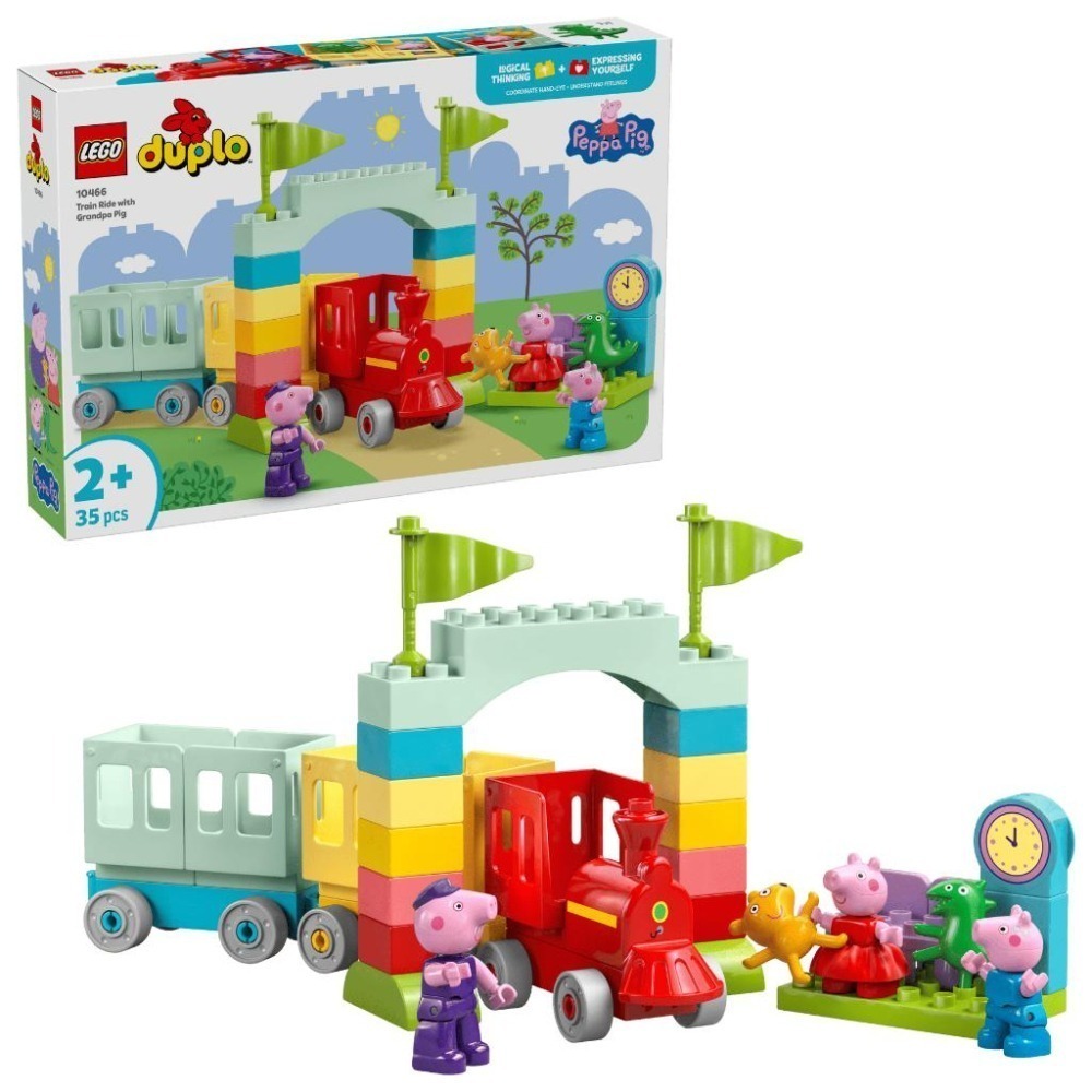 ［想樂］全新 樂高 LEGO 10466 Duplo 得寶 佩佩豬 跟爺爺一起搭火車-細節圖8