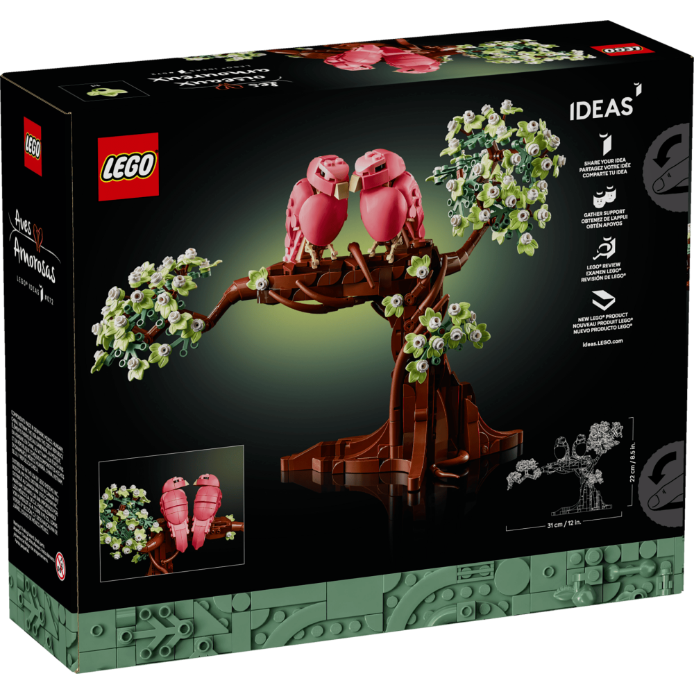 ［想樂］全新 樂高 LEGO 21365 Ideas #72 情侶鸚鵡 愛情鳥 Love Birds-細節圖2