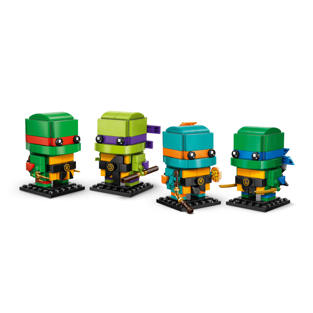 ［想樂］全新 樂高 LEGO 40878 BrickHeadz 忍者龜玩偶 李奧納多 拉斐爾 米開朗基羅 多納太羅-細節圖3