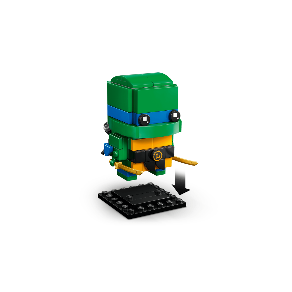 ［想樂］全新 樂高 LEGO 40878 BrickHeadz 忍者龜玩偶 李奧納多 拉斐爾 米開朗基羅 多納太羅-細節圖4