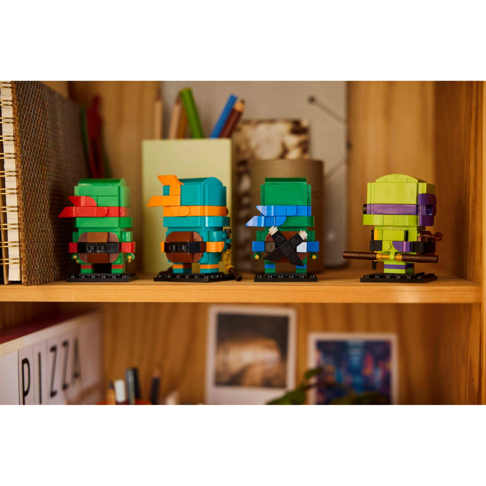 ［想樂］全新 樂高 LEGO 40878 BrickHeadz 忍者龜玩偶 李奧納多 拉斐爾 米開朗基羅 多納太羅-細節圖7