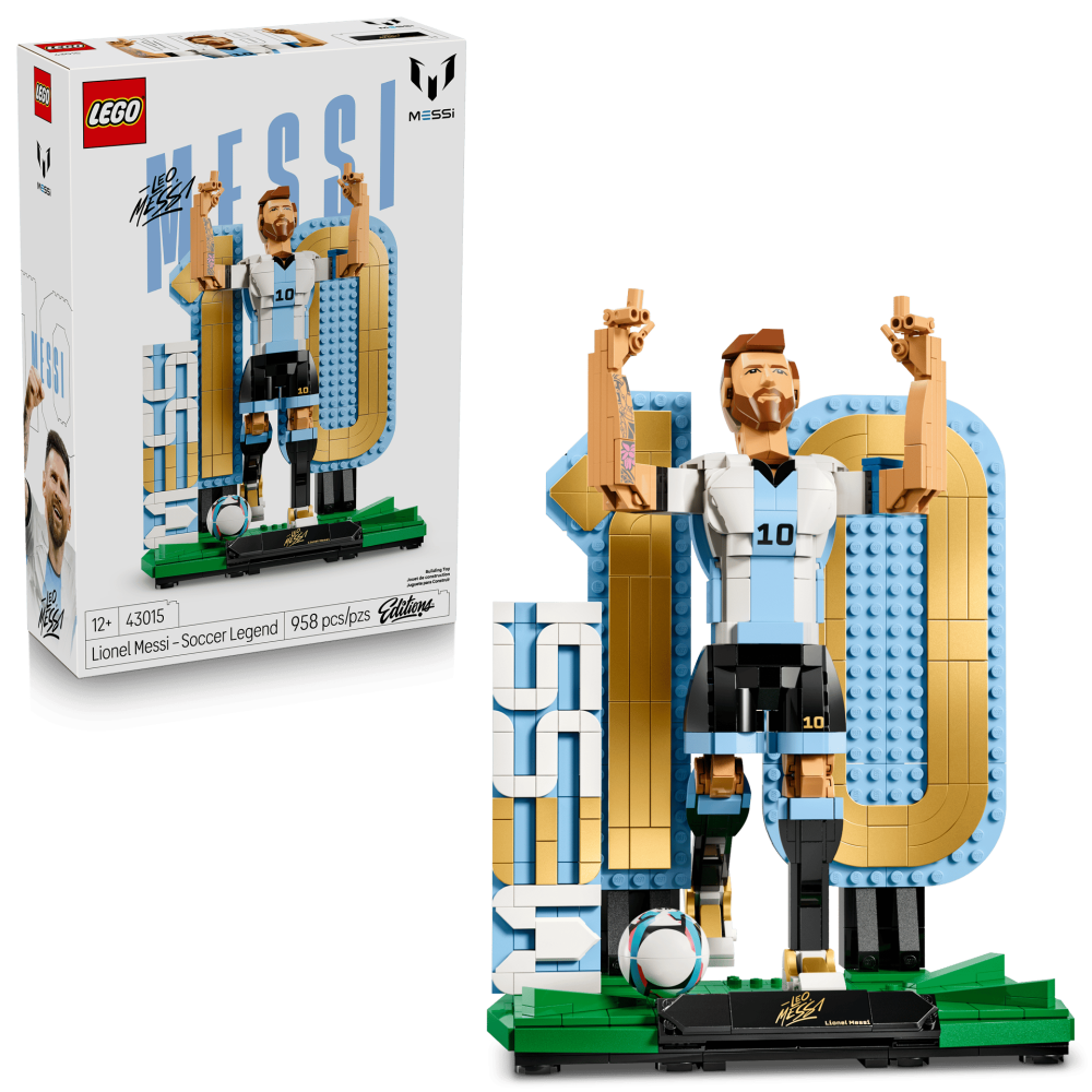 ［想樂］全新 樂高 LEGO 43015 Editions FIFA 足球 足壇傳奇組合 梅西 Lionel Messi-細節圖10
