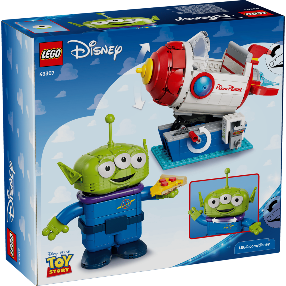 ［想樂］全新 樂高 LEGO 43307 迪士尼 皮克斯 玩具總動員 三眼怪和披薩星球火箭-細節圖2