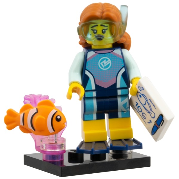 ［想樂］『人偶』全新 樂高 LEGO 71052 2 海洋生物學家 Marine Biologist-細節圖2