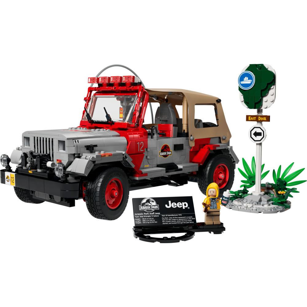 ［想樂］全新 樂高 LEGO 77984 侏羅紀世界 侏羅紀公園吉普車 Jurassic Park Jeep-細節圖3