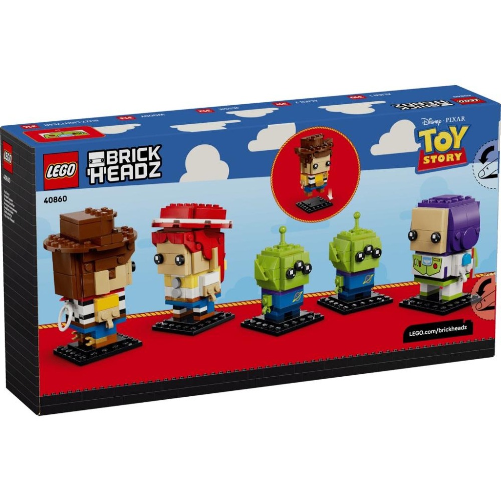 ［想樂］全新 樂高 LEGO 40860 BrickHeadz 玩具總動員 胡迪 巴斯光年 翠絲 三眼怪-細節圖2