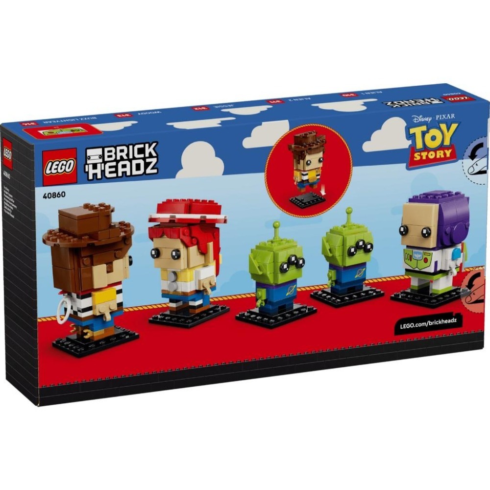 ［想樂］全新 樂高 LEGO 40860 BrickHeadz 玩具總動員 胡迪 巴斯光年 翠絲 三眼怪-細節圖2
