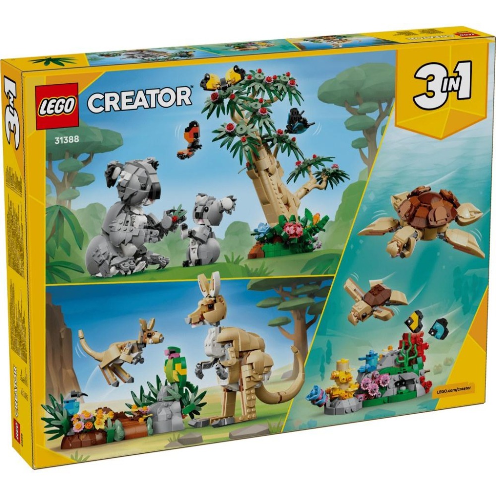 ［想樂］全新 樂高 LEGO 31388 Creator 三合一 野生動物：無尾熊家族-細節圖2