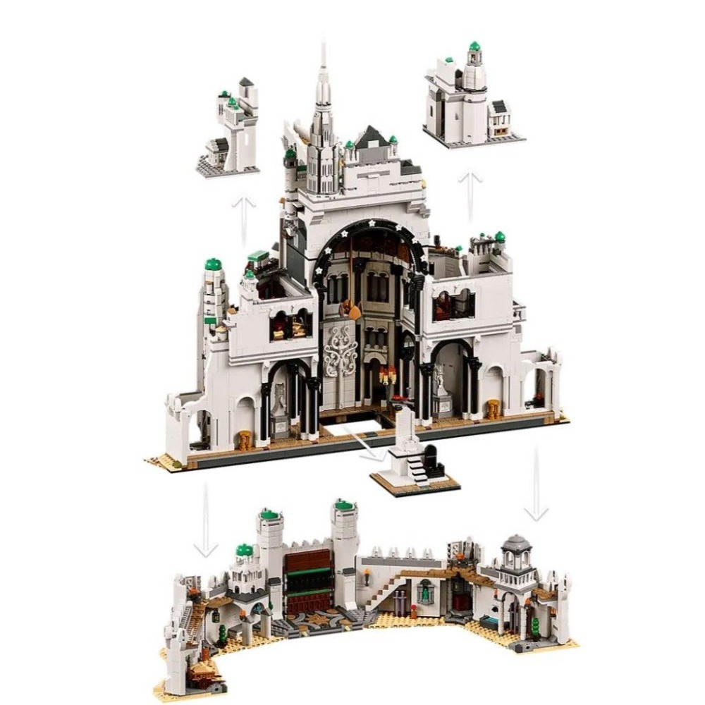 ［想樂］全新 樂高 LEGO 11377 ICONS《魔戒》 The Lord of the Rings: 米那斯提力斯-細節圖7