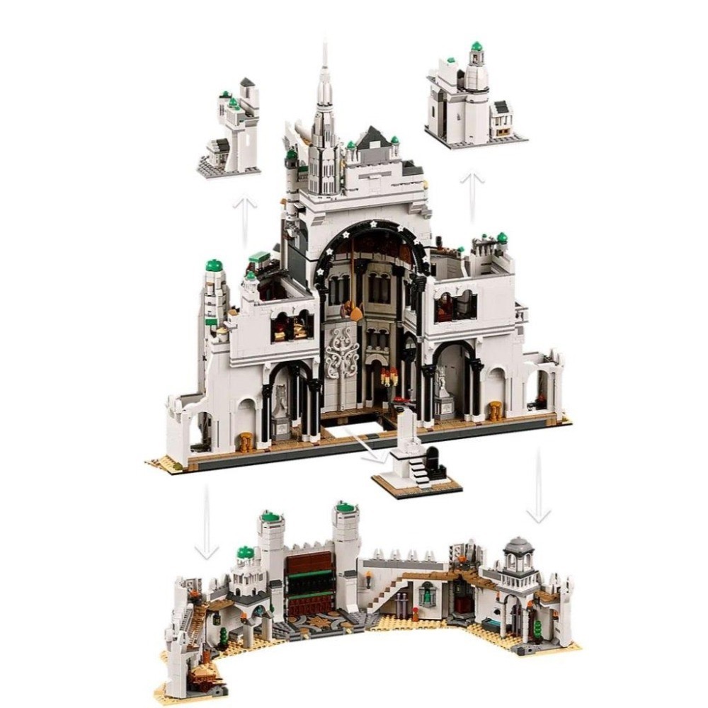 ［想樂］全新 樂高 LEGO 11377 ICONS《魔戒》 The Lord of the Rings: 米那斯提力斯-細節圖7