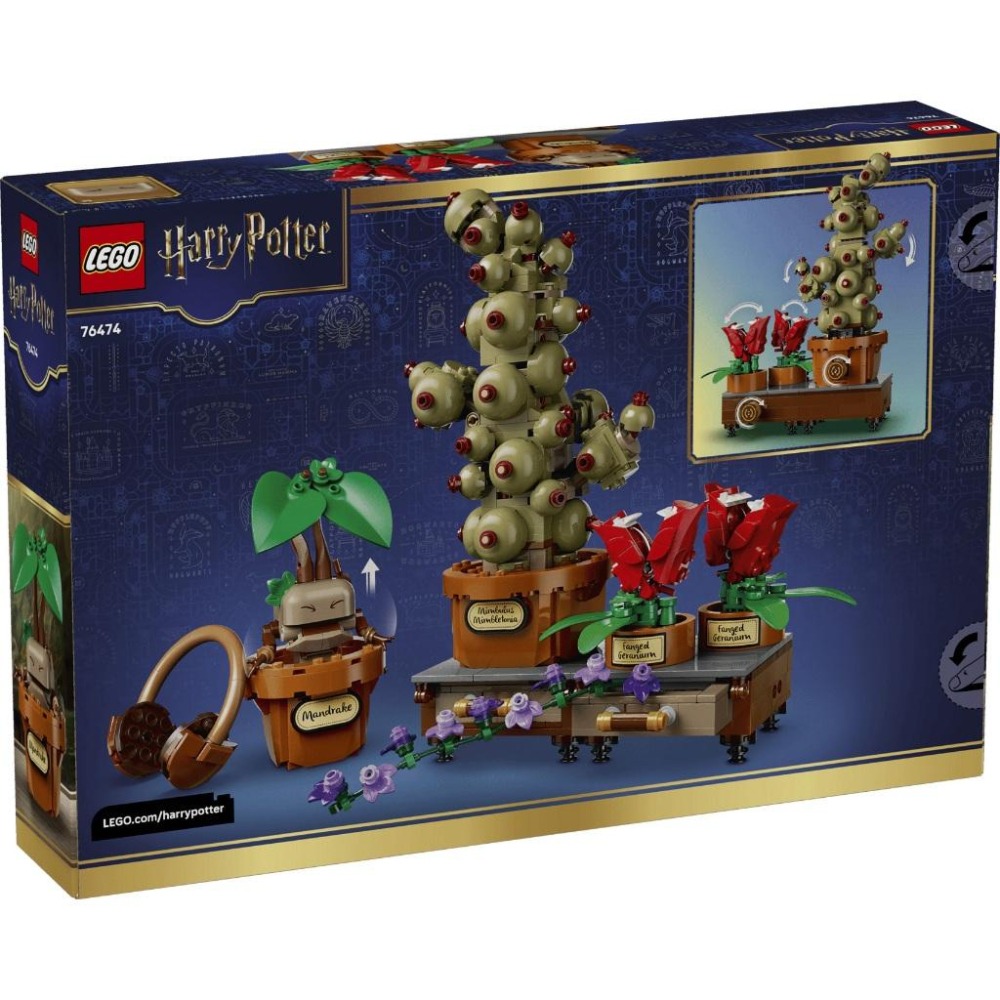 ［想樂］全新 樂高 LEGO 76474 哈利波特 HP 霍格華茲™ 藥草學植物 Hogwarts™ Herbology Plants-細節圖2