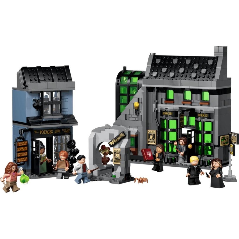 ［想樂］全新 樂高 LEGO 76471 哈利波特 HP 夜行巷魔法商店 Knockturn Alley™ Wizarding Shops-細節圖3