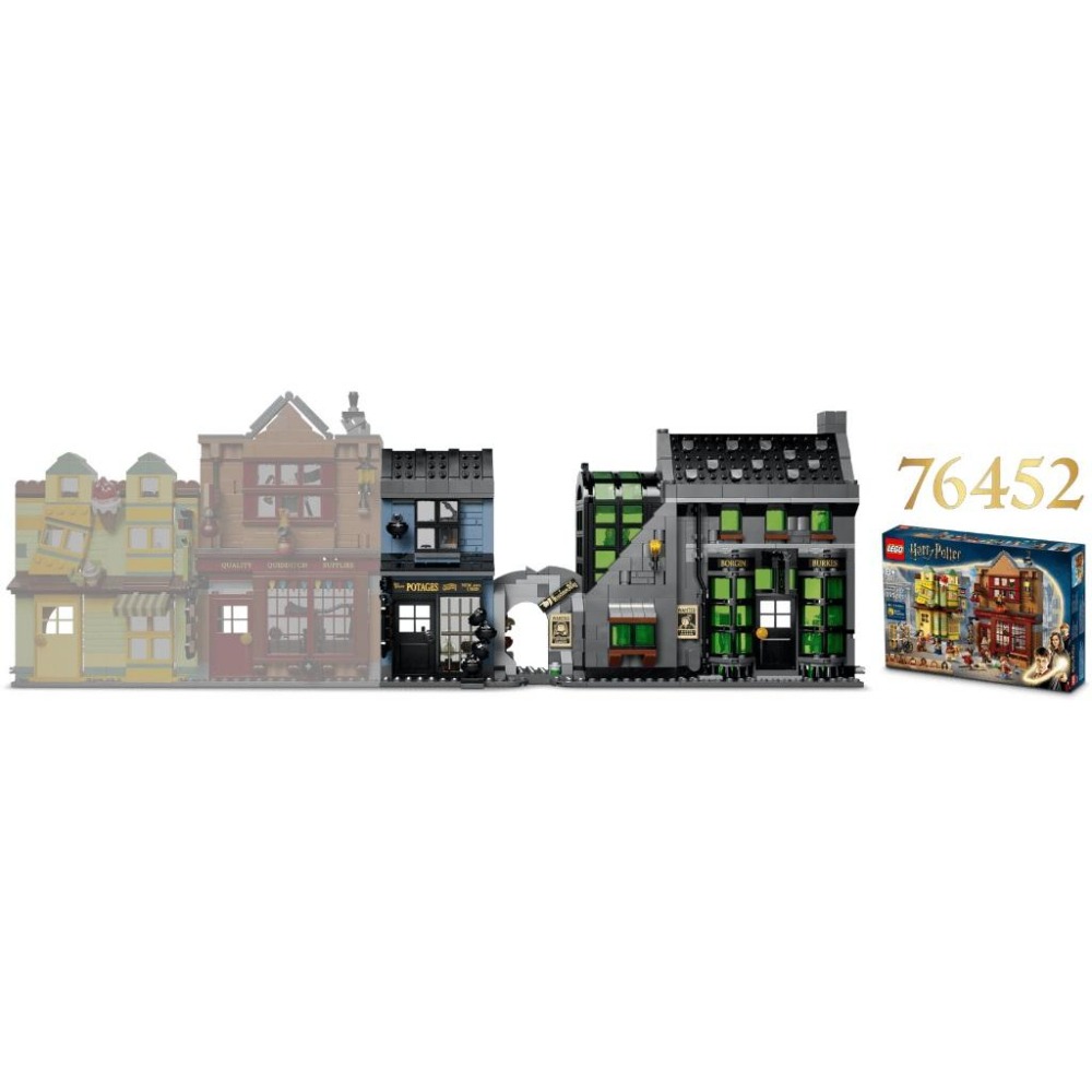 ［想樂］全新 樂高 LEGO 76471 哈利波特 HP 夜行巷魔法商店 Knockturn Alley™ Wizarding Shops-細節圖6