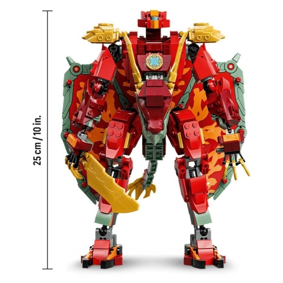 ［想樂］全新 樂高 LEGO 71868 Ninjago 忍者 野火的變形猛龍機械人-細節圖8