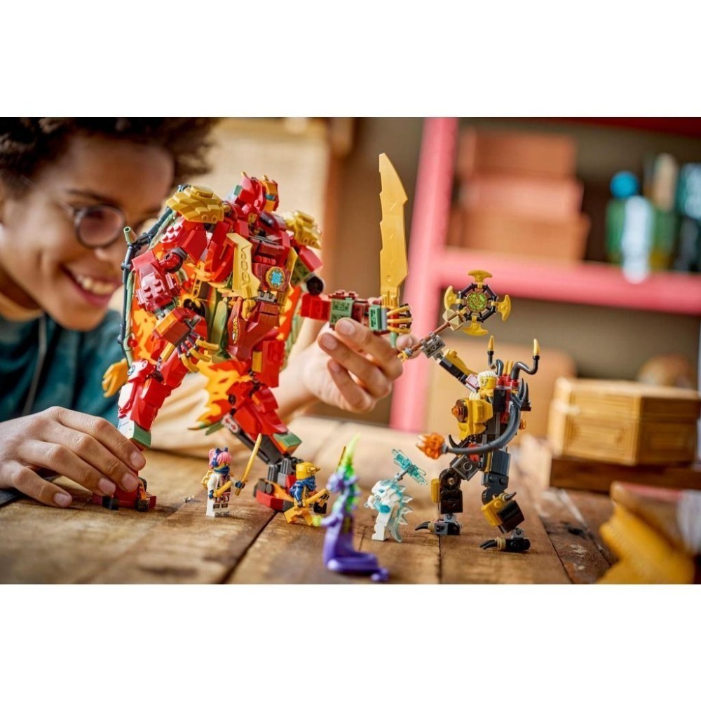［想樂］全新 樂高 LEGO 71868 Ninjago 忍者 野火的變形猛龍機械人-細節圖9