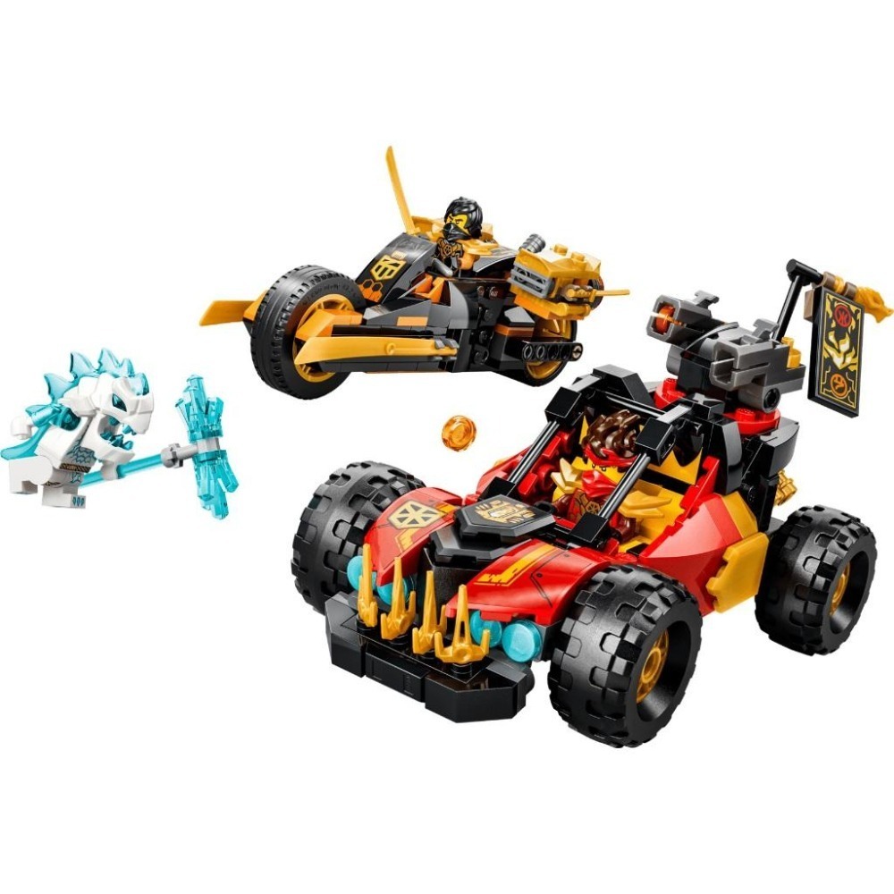 ［想樂］全新 樂高 LEGO 71864 Ninjago 忍者 赤地和阿剛的合體戰車-細節圖3