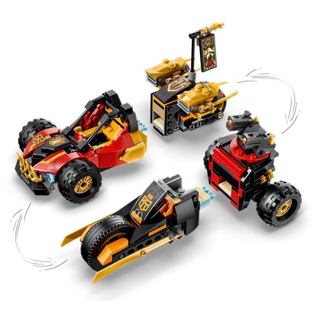 ［想樂］全新 樂高 LEGO 71864 Ninjago 忍者 赤地和阿剛的合體戰車-細節圖5