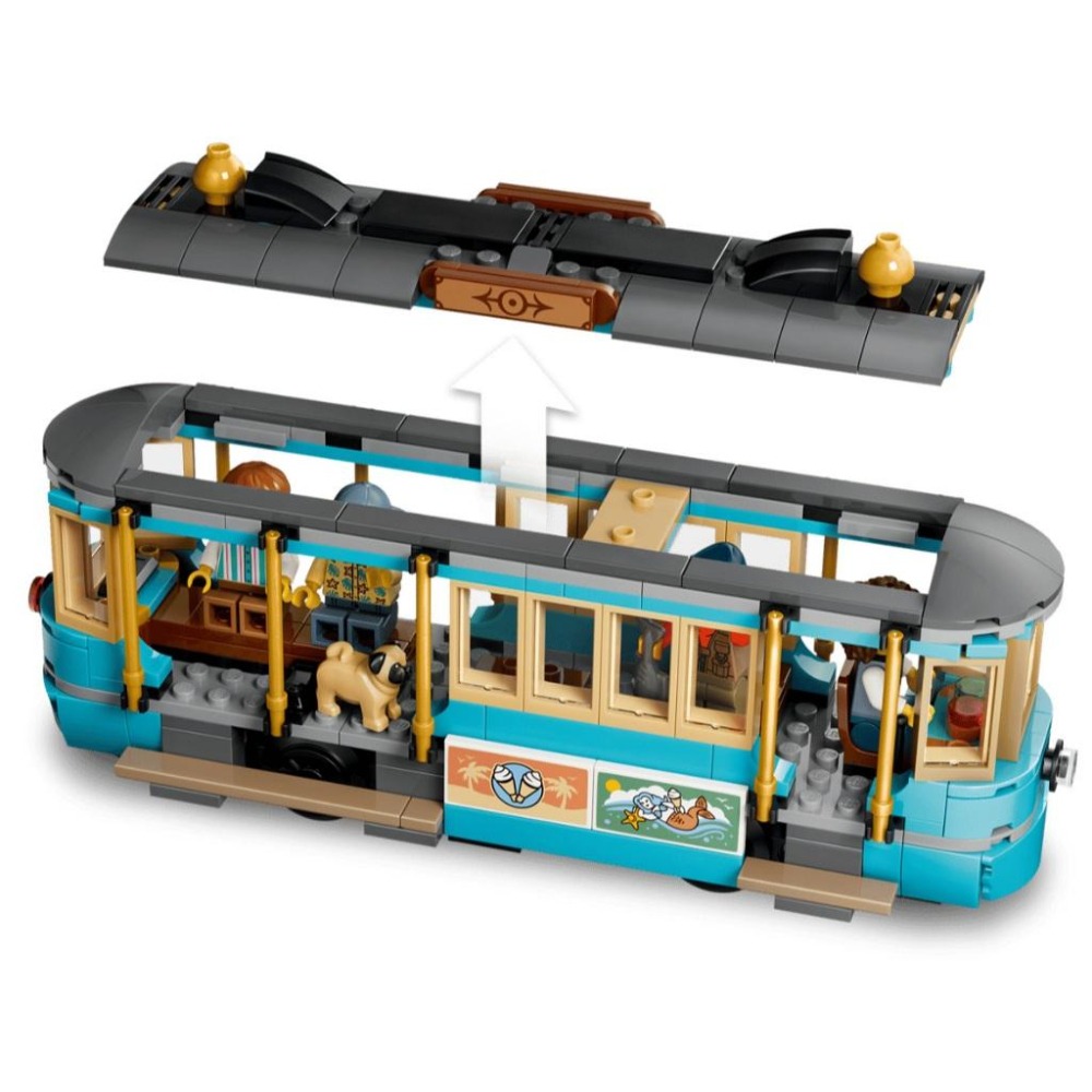 ［想樂］全新 樂高 LEGO 60506 City 城市 經典海灘路面電車-細節圖6